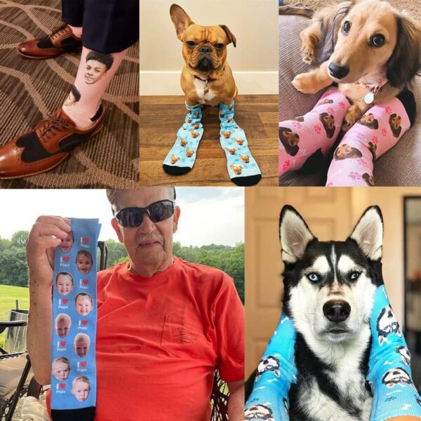 Design Your Own Socks - Custom Personalized Socks with Photo - Image 2